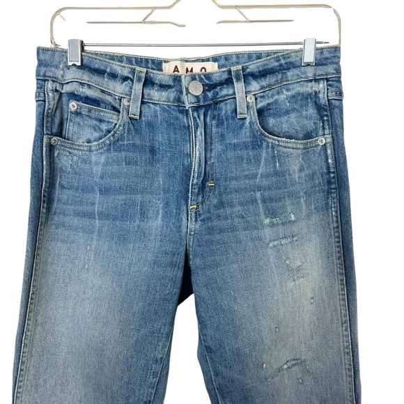 AMO Kick Crop Jeans in Sweet Cheeks - Picture 4 of 13